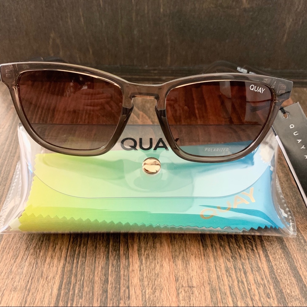 NWT QUAY AUSTRALIA Polarized Hardwire Sunglasses